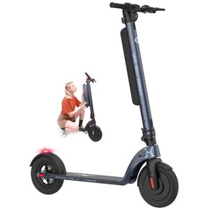 HX Monopattino Elettrico Adulto con 10/13Ah Batteria rimovibile,Motore da 350/500W,Autonomia di 40 km ＆ 25 km/h,3 Impostazioni di Velocità,Scooter Elettrico Pieghevole portatile-10 Pneumatici