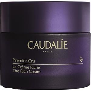 Caudalie Premier Cru La Crema Ricca Anti-Età 50 ml - Trattamento con Tecnologia TET8™ per Rughe, Tonicità e Nutrimento