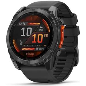 Garmin - Fenix 8 3,56 cm (1.4') AMOLED 51 mm Digitale 454 x 454 Pixel Touch screen Grigio Wi-Fi GPS (satellitare)