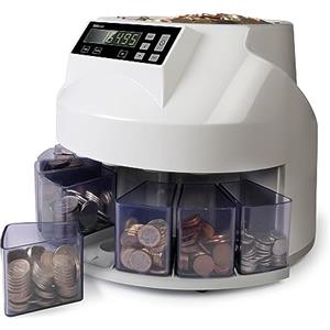 Safescan Contatore monete da 1250 GBP che valuta rapidamente e ordina monete britanniche miste - Separatore di monete per denominazione - Macchina per contare denaro per conteggio continuo delle