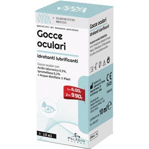 PALADIN PHARMA SpA Sanavita Gocce Oculari Idratanti Lubrificanti 10ml - Gocce per l'Idratazione e il Comfort degli Occhi