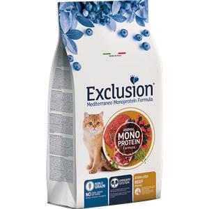 Exclusion Mediterraneo Monoprotein Manzo 300g - Alimento Completo per Gatti Sterilizzati
