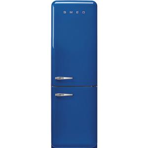 Smeg linea Anni '50 Smeg Frigorifero combinato con cerniere a destra a libera installazione FAB32RBE6 finitura blu da 60 cm