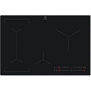 Electrolux EIV83443CT - Piano cottura induzione 80 cm, 4 zone flessibili con Bridge, Hob2Hood controllo cappa automatico, comandi touch slide, Stop&Go, vetroceramica nero, Serie 600
