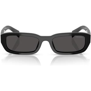 Prada Occhiali da Sole PR B06S 16K08Z - Montatura Nera, Lenti Grigie, Design Rettangolare per Donna