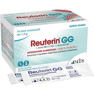 NOOS Reuterin GG - Integratore Fermenti Lattici 10 Stick per l'Equilibrio della Flora Batterica Intestinale