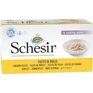 Schesir cat filetti di pollo in brodo 6x50gr