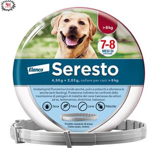 ELANCO SERESTO TAGLIA MEDIA E GRANDE SOPRA 8 KG SCADENZA 05/2030 [PREZZO A CONFEZIONE - acquisto min. 4 confezioni]