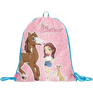 Seven Elettra Lamborghini Sacca Zaino Scuola, Rosa, Glamour, Sakky Bag Con Coulisse e Foro Anti Soffocamento, Scuola Materna, Bambina