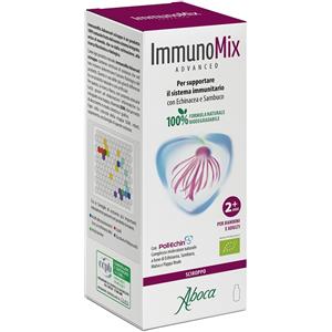 ABOCA Immunomix Advanced Sciroppo 210 g - Integratore Naturale per il Sistema Immunitario con Echinacea e Sambuco