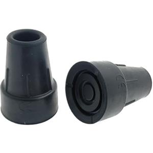 Lifeswonderful Ossenberg - 2 Pezzi - Puntali In Gomma 16mm Per Stampelle, Bastone Da Passeggio - Nero
