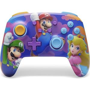 PowerA Controller Senza Fili Avanzato per Nintendo Switch - Eroi Con Spruzzi di Colore, Modello OLED, Lite, Gamepad, Controller di Gioco Bluetooth