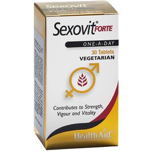 HealthAid Sexovit Forte - Integratore con Ginseng e Ginkgo Biloba per Stanchezza e Microcircolo - 30 Capsule