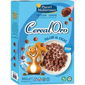 Eurospital PIACERI MEDITERRANEI CerealOro Palline Cacao Senza Glutine 300 g