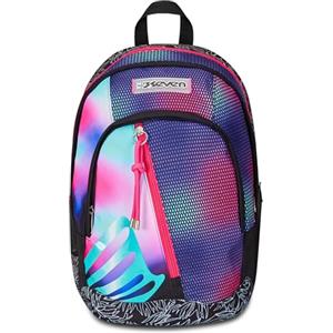 Seven Zaino Scuola Dual, Rosa e Viola, Shadefull Girl, Zaino Doppio Scomparto Con Tasca Porta PC o Tablet, Tasca Porta Borraccia e Organizer, Zaino Scuole Medie e Superiori, Bambina Ragazza