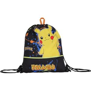 Seven Zaino Easy Bag Scuola Pokemon,Asilo e Tempo Libero, Blu e Giallo, Bambini e ragazzi, Sacca per la merenda