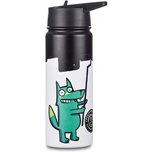 Seven Borraccia BASTARDI DENTRO - Multicolore - Borraccia 500 ML Termica in Acciaio Inox Interno Esterno - Mantenimento Temperatura fino a 24h - Scuola, Tempo Libero, Verde