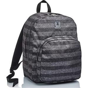 Invicta Zaino BENIN M, Grigio, Doppio Scomparto, Tasca porta pc, Per ragazzi e ragazze, Adulti, Scuola, Tempo libero