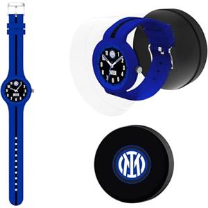 Seven Orologio da polso INTER per ragazzi in silicone, Prodotto ufficiale, Calcio, Idea regalo bambini e adulti