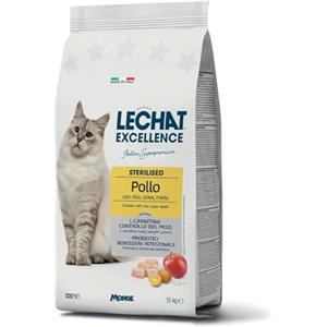 Generico LeChat-MONGE Gatto Excellence Gatti Sterilizzati Pollo | alimento secco completo per gatti adulti sterilizzati, senza conservanti artificiali, Made in Italy, 1 confezione da 1,5kg.