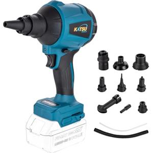 KATSU Tools KATSU FIT-BAT Soffiatore a Batteria 21V Soffiatore per Foglie di Polvere d'Aria Elettrico Portatile per la Cura del Prato del Giardino, senza Batteria