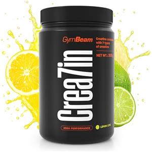 GymBeam Crea7in: Miscela di Creatina Monoidrato e Creatina in Polvere, Multicomponente con 7 Tipi di Creatina, L-Citrullina, Ginseng Siberiano per Massimizzare le Prestazioni (300 g, Lemon-Lime)