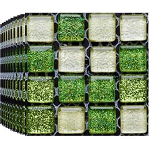 BoloShine Piastrelle Adesive Cucina 30 Pezzi, Mosaico Pannelli Adesivi per Pareti Bagno, Impermeabile Autoadesivo Vinile Mattonelle Decorazioni Carta Parati Adesiva Muro Rivestimento (Verde)