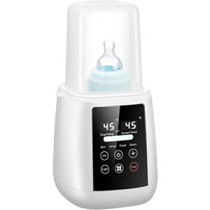 Elitecran 6-in-1 Scaldabiberon Portatile, Scaldabiberon Elettrico, Riscaldatore Di Alimenti Per Bambini, Scaldalatte per Bambini, Scalda Biberon Neonato per Latte Materno o Formula, Spegnimento Automatico