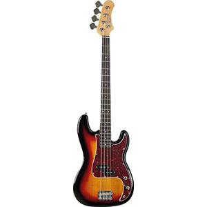 EKO GUITARS - VPB-100 SUNBURST, Basso Elettrico Corpo in Tiglio e Manico in Acero, Pickup Precision Style, Colore SunBurst