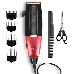 SODY Tagliacapelli Uomo Professionale SODY SD2019 Regolabarba Tagliacapelli Uomo con Filo Macchinetta per Capelli con Filo Rasoio Elettrico Barba e Capelli Hair Trimmer Rasa Capelli Uomo