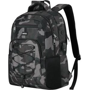 YAMTION Zaino Scuola Uomo,17.3 Pollici Zaino Scuola Superiore Ragazzo Adolescenti Adulti Maschio Zaino per Media Università Lavoro Ufficio