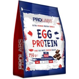 PROLABS EGG PROTEIN- Proteine in Polvere Isolate 100% Pure da Bianco d'Uovo non Denaturate con Bromelina per Alta Digeribilità e Rapido Assorbimento Post Workout, Integratore da Albume 750g Cioccolato