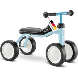 PUKY PUKYLINO Blu Retrò | Bici senza pedali 1 anno | Bicicletta senza pedali 1 anno | Balance bike 1 anno | Bici 1 anno ergonomica con maniglie sicurezza e ruote silenziose | Rivestimento antiurto
