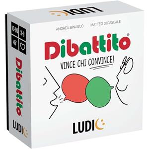 LUDIC - Dibattito - Vince Chi Convince - NUOVA VERSIONE| Sfide di Dialettica, Argomentazione e Pensiero Critico. Gioco di Società per Tutte le Età, Famiglie, Gruppi di Amici. Giochi da Tavolo 10+ Anni
