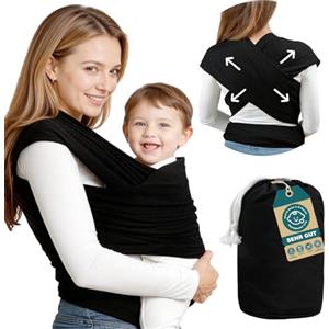 Jyunsing Fascia Porta Bebè Neonato, Marsupio Bambino a Fascia Porta Bebé In Tessuto Morbido, Fascia Elastica Porta Bebè Neonato Unisex Multiuso Adatta Fino A 15 Kg , Fascia Porta Bambino Facile da Indossare