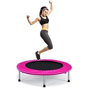 FANTASK φ97 cm, mini trampolino da fitness, pieghevole, portata fino a 150 kg