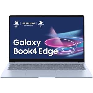 Samsung Galaxy Book4 Edge, 3 anni di Garanzia, Laptop, Display da 15.6, Snapdragon X, 16GB RAM, 512GB SSD, Windows 11 Home, Sapphire Blue [Versione italiana]
