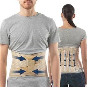 aHeal Fascia lombare supporto schiena | Fascia elastica lombare per donna e uomo | Busto ortopedico lombare | Fascia schiena lombare ortopedica | Fascia lombare donna | Taglia 1 Pelle