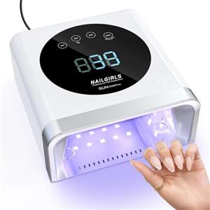 NAILGIRLS Lampada UV LED per unghie 150W, lampada professionale per smalto gel con 36 perle, luce UV per unghie con 4 impostazioni del timer, LED per la polimerizzazione dello smalto con sensore
