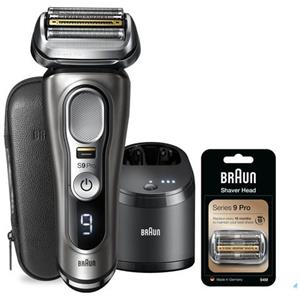 Braun - Series 9 Pro 9465cc Rasoio Trimmer Nero, Argento