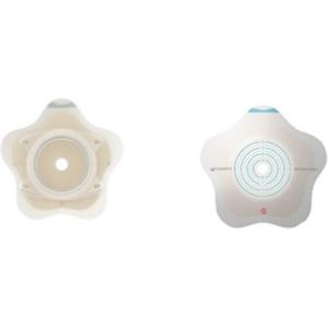 Coloplast SenSura Mio Convex Flip Placca Adesiva 60mm Ritagliabile 40-55mm per Ileostomia, Colostemia e Urostemia - 5 Pezzi