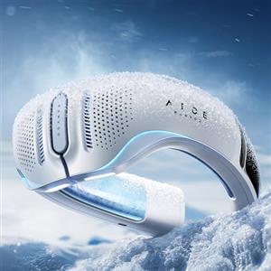 RANVOO AICE LITE Plus 2025 Massimo Flusso d'Aria Fredda [N.1 Più Fresco & Durevole Condizionatore da Collo, Ventilatore Ricaricabile da 6.000 mAh, Soffia Aria Fredda, Regalo Perfetto per Mamma, Bianco