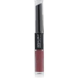 L'Oréal Paris Rossetto 2 Step Infallible 24H - Lunga Tenuta, Idratazione e Colore Intenso, Metro-proof Rose (804)