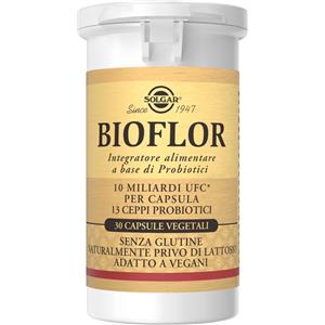 SOLGAR Bioflor - Integratore Probiotico in 30 Capsule Vegetali con 13 Ceppi Selezionati