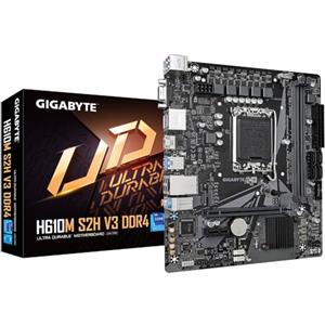 GIGABYTE H610M S2H V3 DDR4 Scheda madre - Supporta processori Intel Core 14th CPUs, 4+1+1 Hybrid Digital VRM, up to 3200MHz DDR4, 1xPCIe 3.0 M.2, GbE LAN, USB 3.2 Gen 1