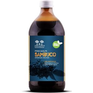Salugea Succo di Sambuco Bio 500 ml - Integratore Alimentare per il Sistema Immunitario