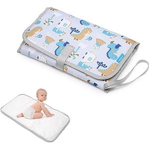 Mikiuly Fasciatoio Portatile Pieghevole e impermeabile,Fasciatoio Pieghevole Imbottito,Fasciatoio Da Viaggio,Impermeabile Ricambio Fasciatoio Lavabile per Bambini Anziani,Piccoli,Periodo Mestruale Femminile