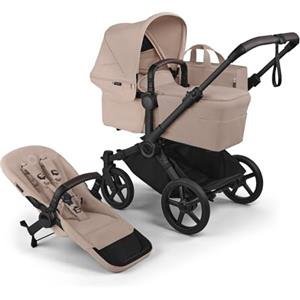 Bugaboo Passeggino Bugaboo Donkey 6 singolo, convertibile in modalità doppia e gemellare, per neonato e bambino piccolo, doppio spazio di archiviazione e borsa laterale, facile da maneggiare con una mano