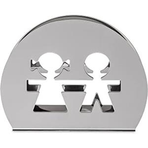 Alessi Portatovaglioli Girotondo AKK51 in Acciaio Inossidabile Lucido