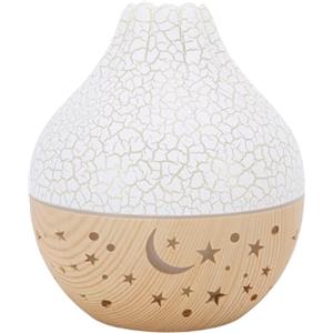 Oreilet Diffusore di Oli Essenziali, Umidificatore a Nebbia Fredda Dal Design Sacro Mini Diffusore di Aromaterapia USB con Luci Colorate, di Profumo di Oli Essenziali Silenzioso, per Camera da Letto